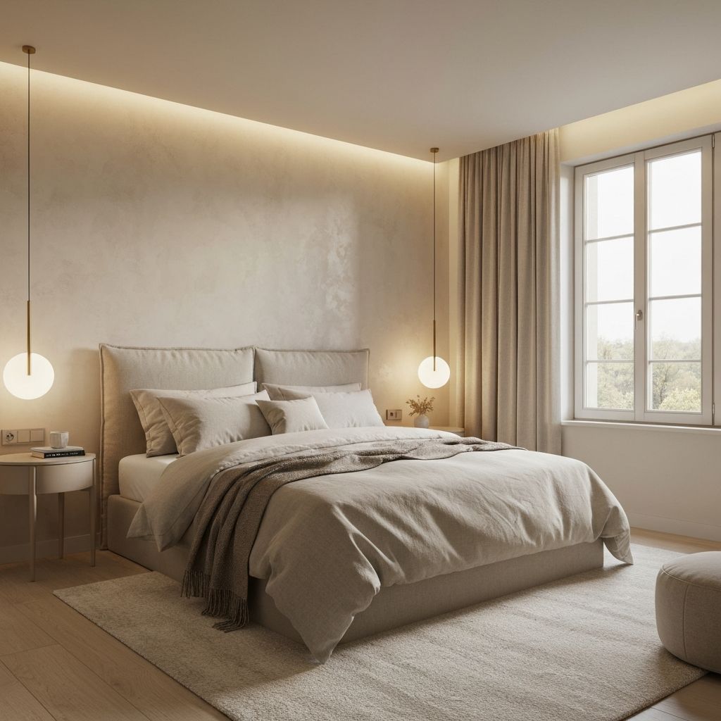 Bedroom with Ambient Cove Lighting