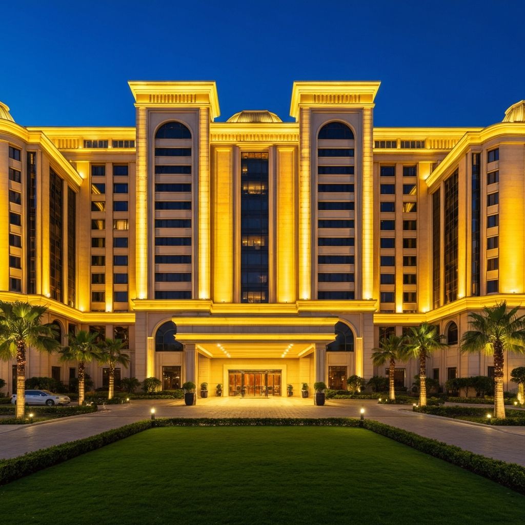 Hotel Exterior Lighting