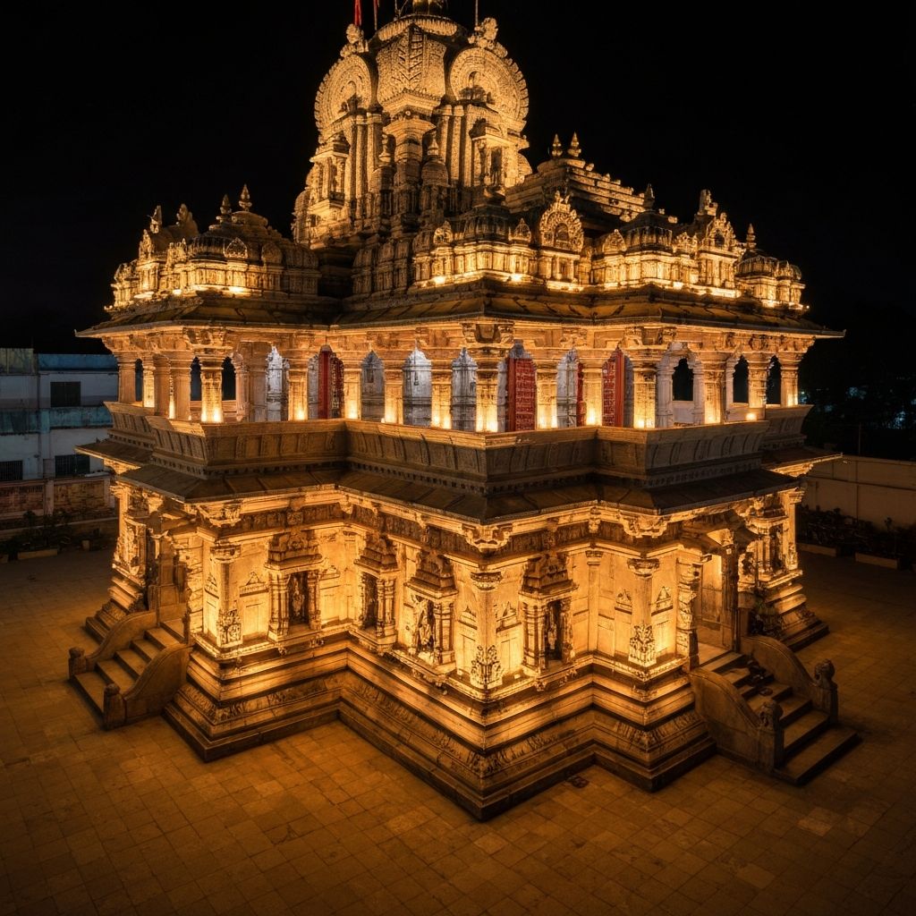 Temple Facade Lighting